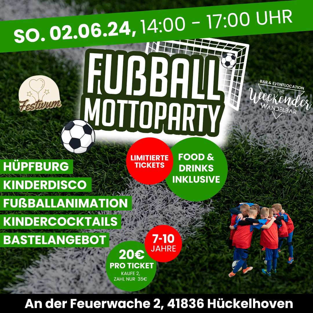 Fußball Mottoparty in der Wandelbar Eventlocation